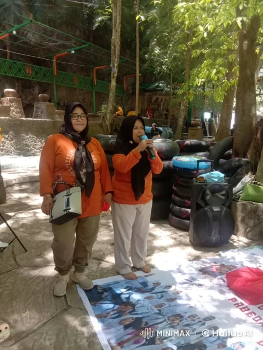 Two Women Dancing Joyfully in a Lush Outdoor Setting – AI Generated Video | Hailuo AI