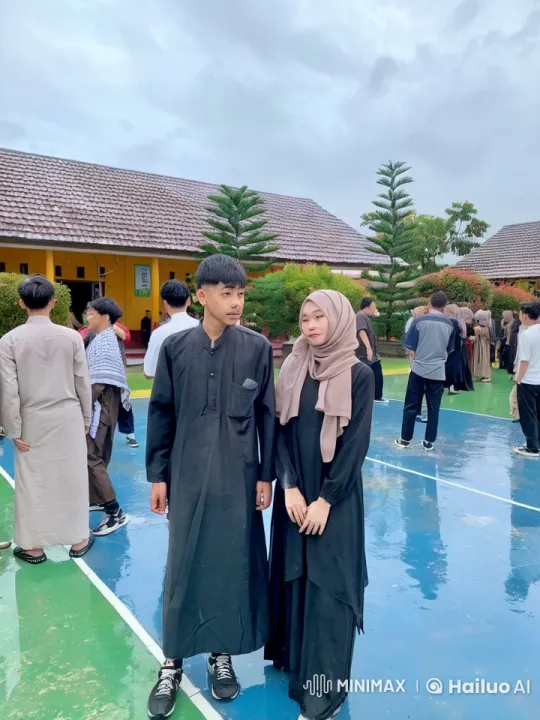 Traditional Attire Kungfu Fight on Wet Playground – AI Generated Video | Hailuo AI