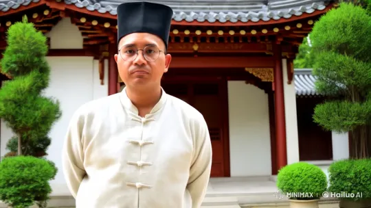 Graceful Kung Fu and Karate Performance in Traditional Asian Courtyard – AI Generated Video | Hailuo AI