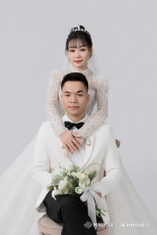 Elegant Wedding Attire Martial Arts Action Scene – AI Generated Video | Hailuo AI