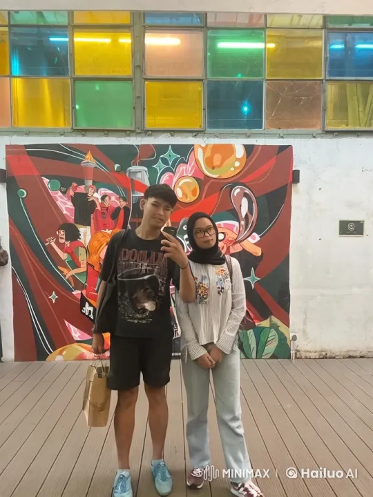 Martial Arts Performance in Front of Vibrant Mural – AI Generated Video | Hailuo AI