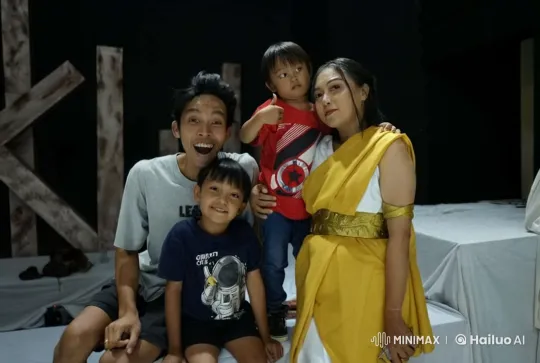Family Demonstrates Kungfu in Coordinated Display – AI Generated Video | Hailuo AI