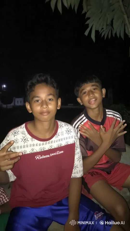 Boys Play Fight in Park at Night – AI Generated Video | Hailuo AI