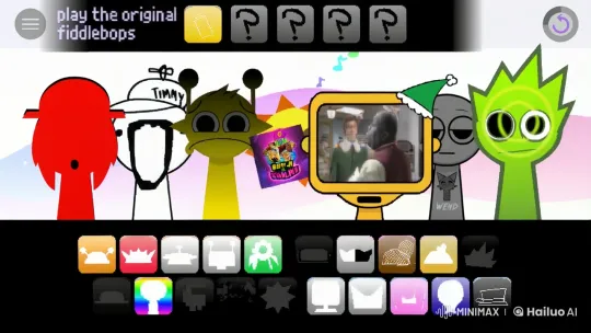 Cartoon Characters Stand Together in Festive Scene – AI Generated Video | Hailuo AI