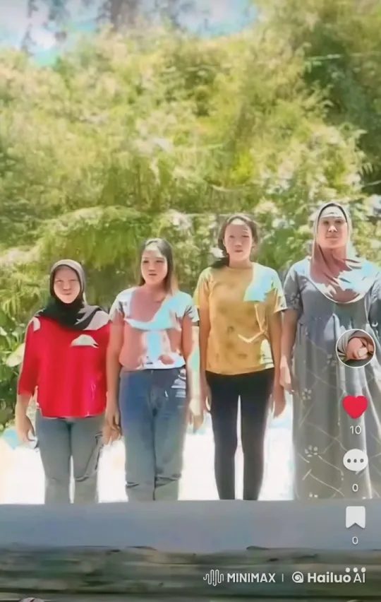 Four Women Display Kungfu Skills in Lush Landscape – AI Generated Video | Hailuo AI