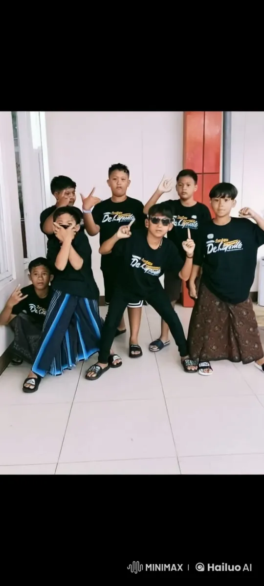 Children in 'De Kyante' T-Shirts Perform Kungfu – AI Generated Video | Hailuo AI