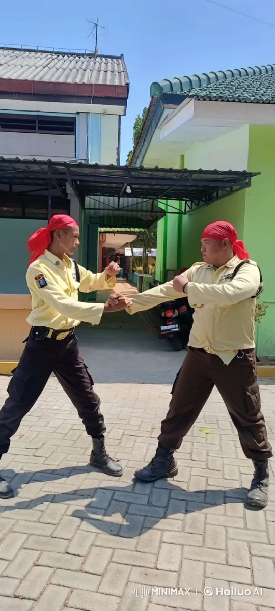 Traditional Kung Fu Sparring in Outdoor Courtyard – AI Generated Video | Hailuo AI