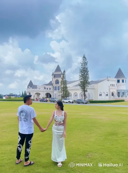 Couple's Impressive Kung Fu Display on Lawn – AI Generated Video | Hailuo AI