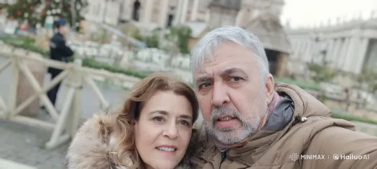 Elderly Couple Takes Selfie, Shares Kiss in Festive Setting – AI Generated Video | Hailuo AI