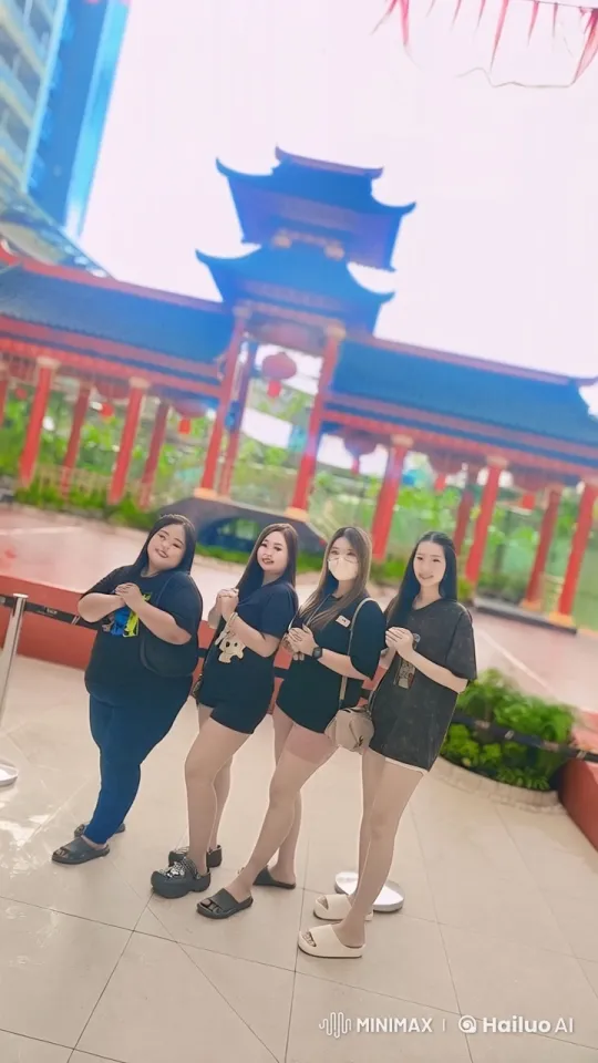Young Women Perform Synchronized Kung Fu in Traditional Setting – AI Generated Video | Hailuo AI