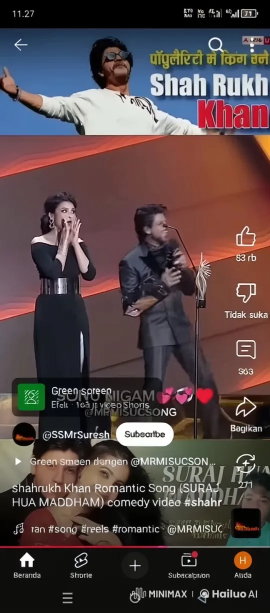 Shah Rukh Khan Award Ceremony Celebration – AI Generated Video | Hailuo AI