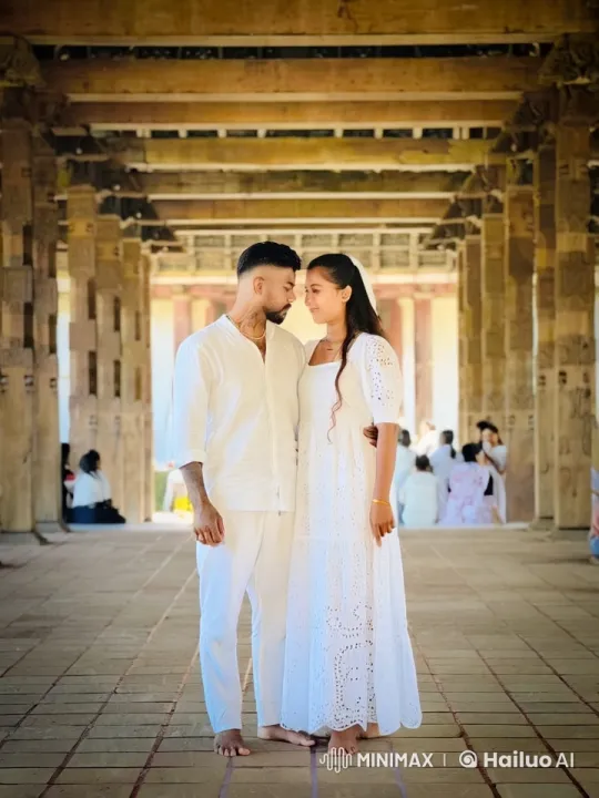 Couple's Graceful Kungfu Display in Ancient Setting – AI Generated Video | Hailuo AI