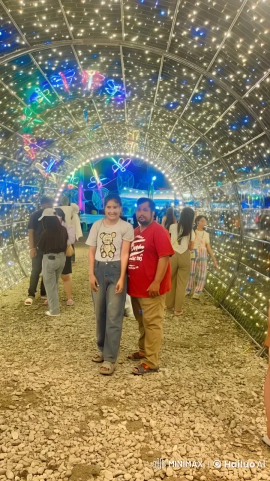 Intense Kung Fu Battle Under Glittering Tunnel – AI Generated Video | Hailuo AI