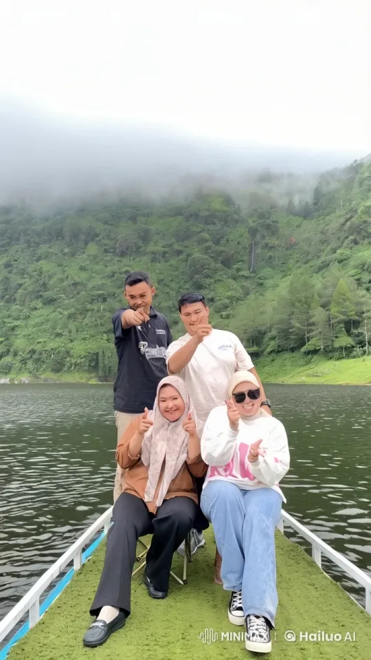 Martial Artists Perform Kung Fu on Lake with Misty Hills – AI Generated Video | Hailuo AI