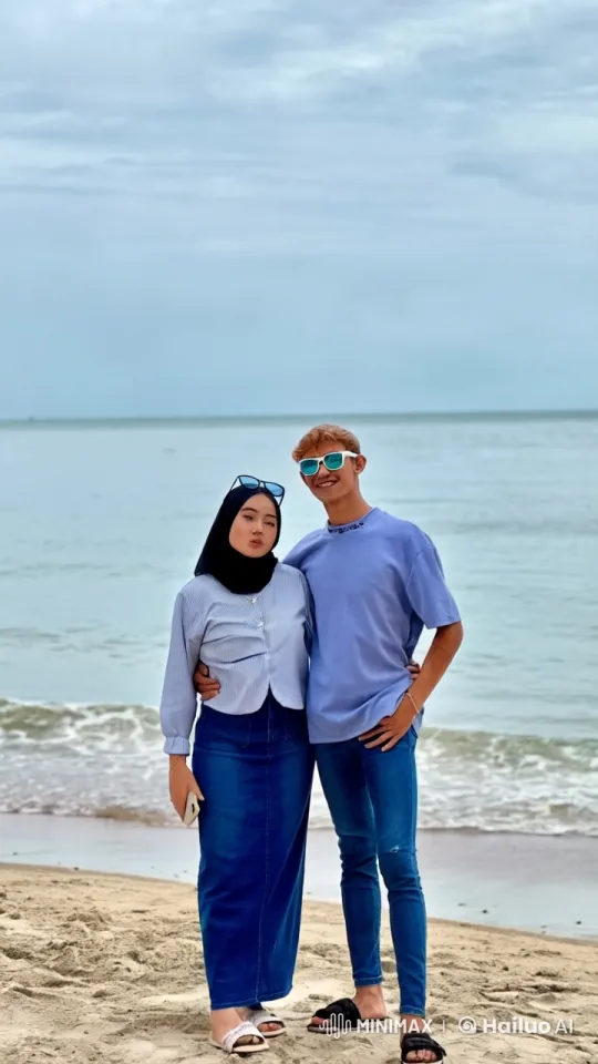 Couple Practicing Wing Chun on a Beach During Storm – AI Generated Video | Hailuo AI