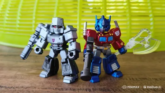 Transformers Figures Engage in Dynamic Kung Fu Battle – AI Generated Video | Hailuo AI