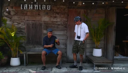 Martial Arts Showdown in Rustic Hotel Setting – AI Generated Video | Hailuo AI
