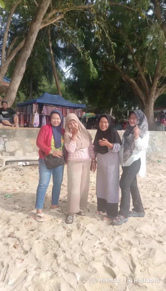 Women Practicing Playful Kung Fu on a Sandy Beach – AI Generated Video | Hailuo AI