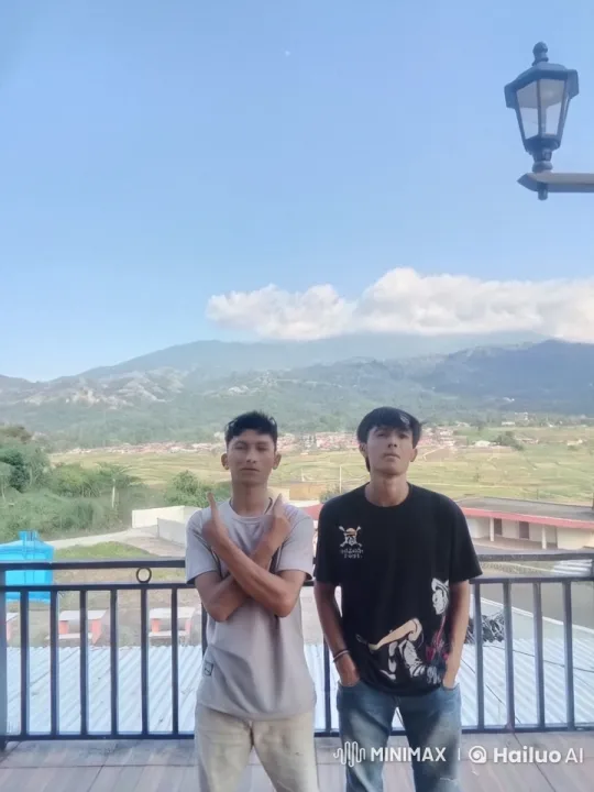 Young Men Practice Martial Arts on Scenic Balcony – AI Generated Video | Hailuo AI