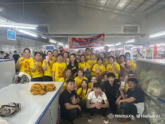 Factory Workers Enjoy Playful Team Photo – AI Generated Video | Hailuo AI
