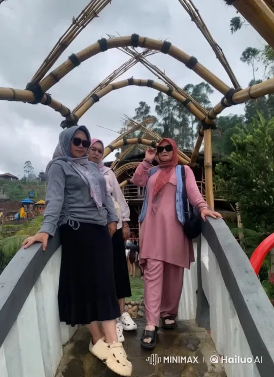 Women Perform Kung Fu on Stone Bridge Amidst Nature – AI Generated Video | Hailuo AI