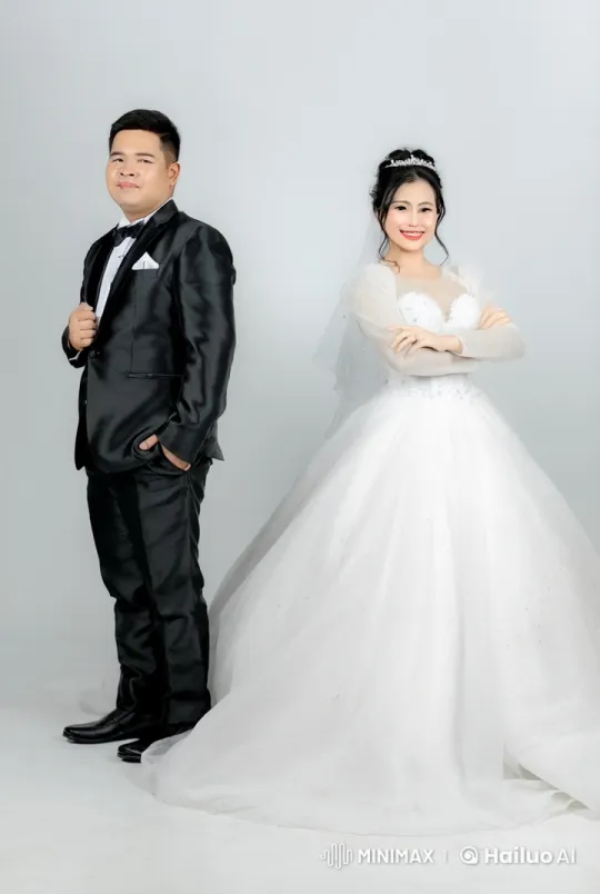 Wedding Attire Kung Fu Battle: Bride vs. Groom – AI Generated Video | Hailuo AI