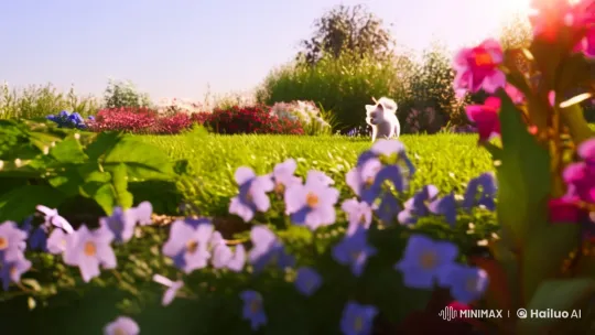 Animals at Play in Enchanting Garden Setting – AI Generated Video | Hailuo AI