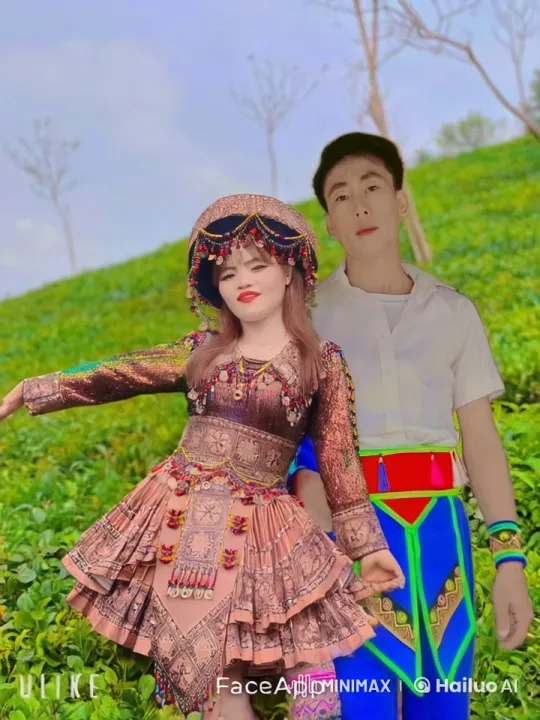 Traditional Cha-Cha Dance in Lush Landscape – AI Generated Video | Hailuo AI