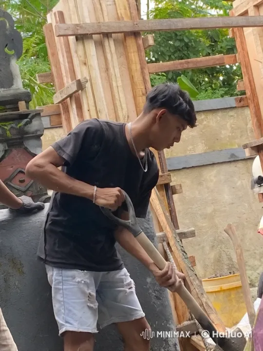 Young Man Dancing with Shovel in Outdoor Setting – AI Generated Video | Hailuo AI