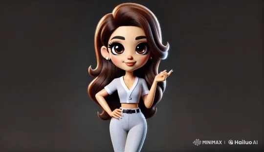 Polished Woman Greeting with Charm and Elegance – AI Generated Video | Hailuo AI