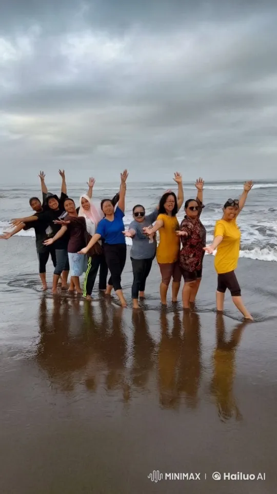 Women's Kung Fu Performance on Beach – AI Generated Video | Hailuo AI