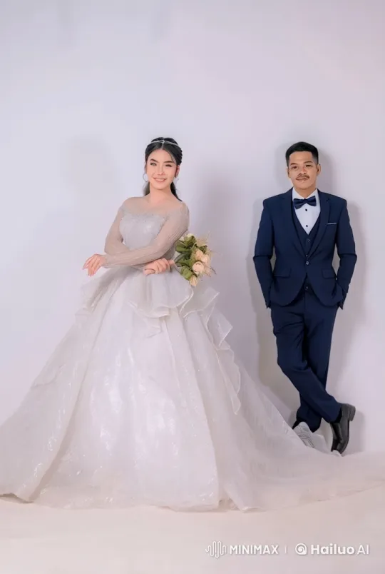 Formal Couple Engages in Intense Kung Fu Wedding Fight – AI Generated Video | Hailuo AI