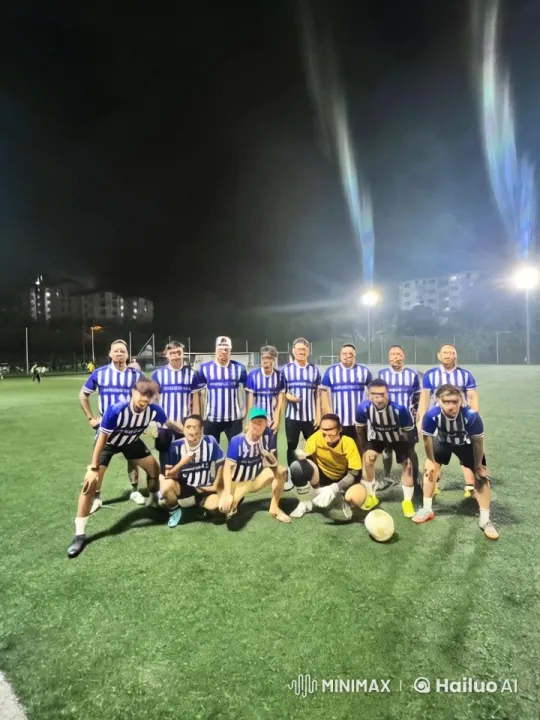 Athletes in Soccer Gear Perform Martial Arts Showdown – AI Generated Video | Hailuo AI