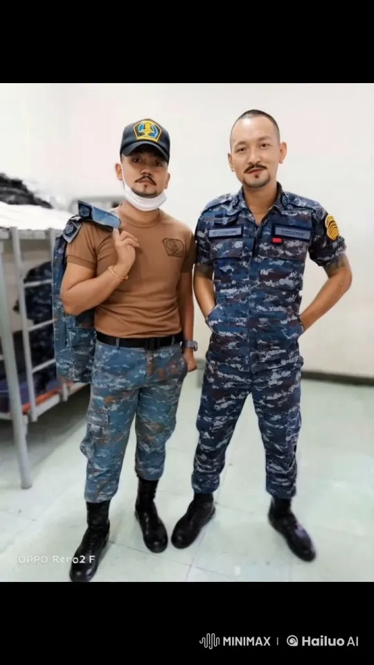 Military Uniformed Individuals Engage in Martial Arts Duel – AI Generated Video | Hailuo AI