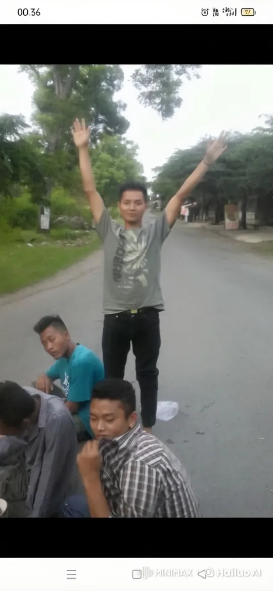 Young Men Practicing Kung Fu on a Tree-Lined Street – AI Generated Video | Hailuo AI