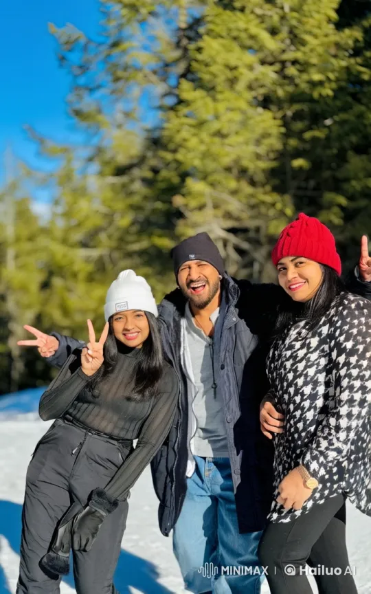 Winter Playfight Among Friends in Snowy Landscape – AI Generated Video | Hailuo AI