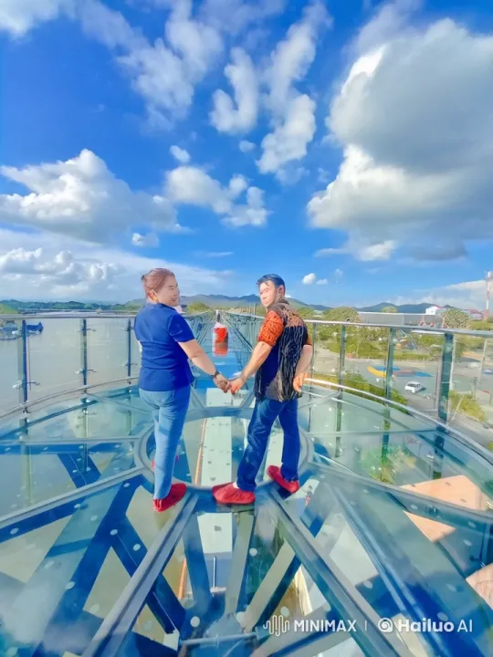 Intense Martial Arts Duel on Glass-Floored Deck – AI Generated Video | Hailuo AI