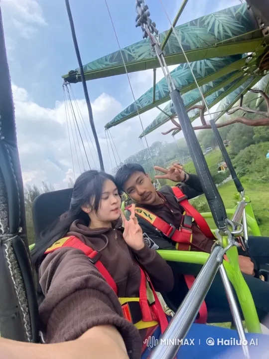 Tandem Hang Gliders Enjoy Peaceful Flight with Nature – AI Generated Video | Hailuo AI