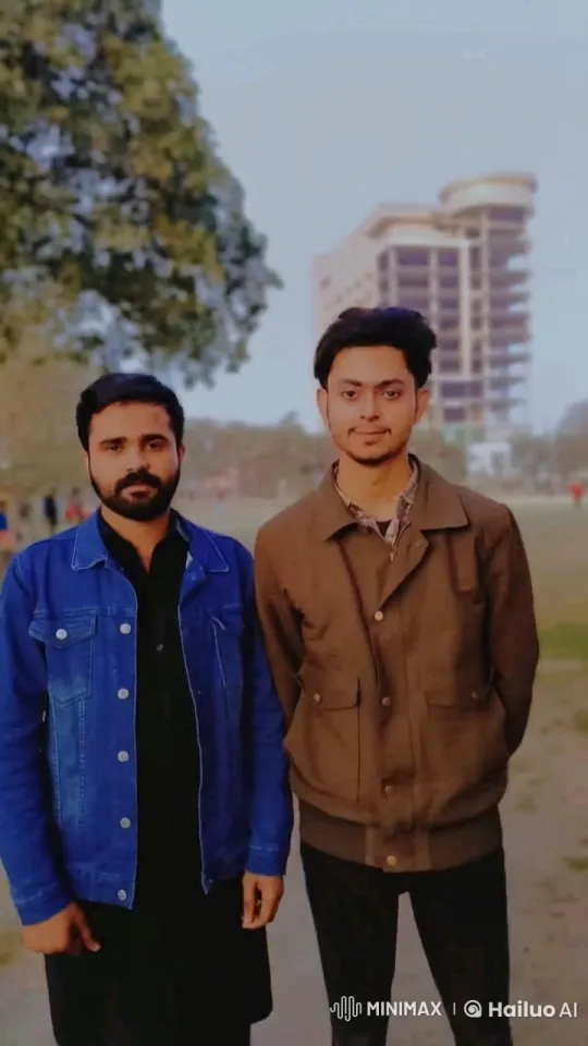 Young Men in Park: Casual Evening Ambiance – AI Generated Video | Hailuo AI