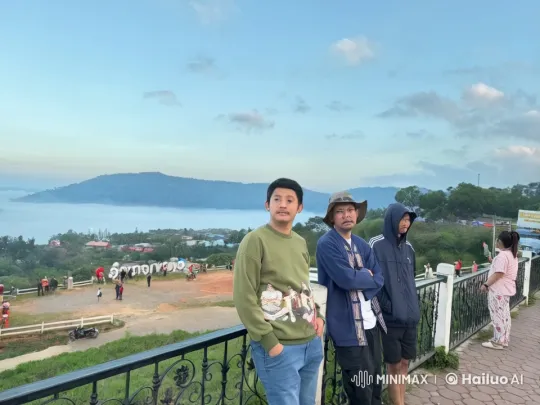 Martial Artists Spar in Scenic Hillside Kung Fu Battle – AI Generated Video | Hailuo AI