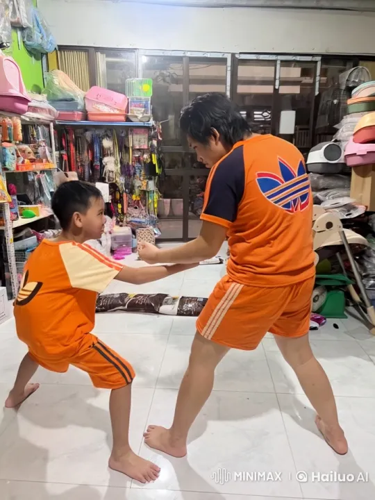 Kungfu Sparring Match in a Cluttered Room – AI Generated Video | Hailuo AI