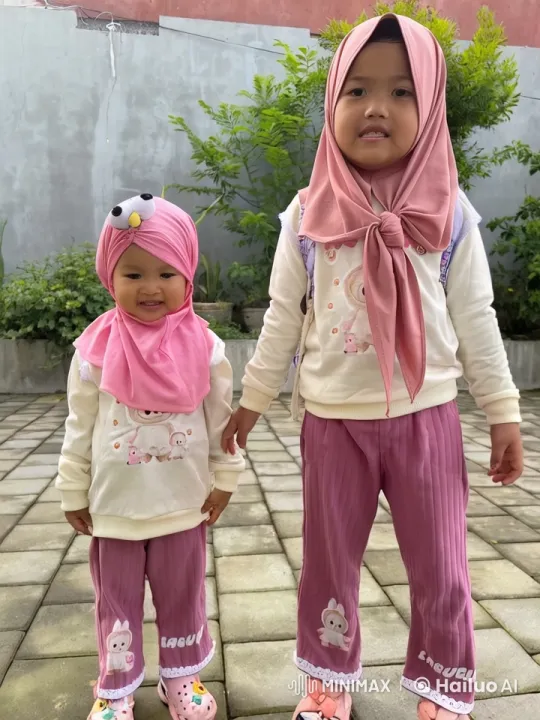 Matching Outfits: Playful Kungfu Kids in Courtyard – AI Generated Video | Hailuo AI