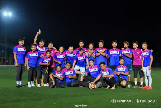 Night Football Field Transforms into Martial Arts Showdown – AI Generated Video | Hailuo AI