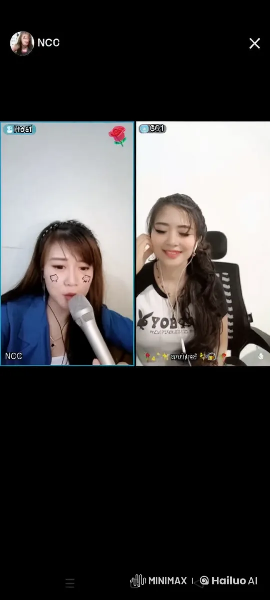 Two Women Conduct Aerial Battle During Video Call – AI Generated Video | Hailuo AI