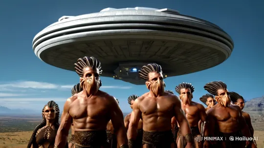 Extraterrestrial Beings Arrive with Majestic Spacecraft – AI Generated Video | Hailuo AI