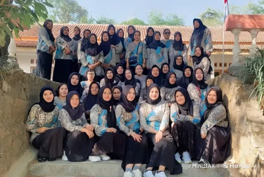 Women in Hijabs Gather on Steps, Enjoying Warm Day – AI Generated Video | Hailuo AI