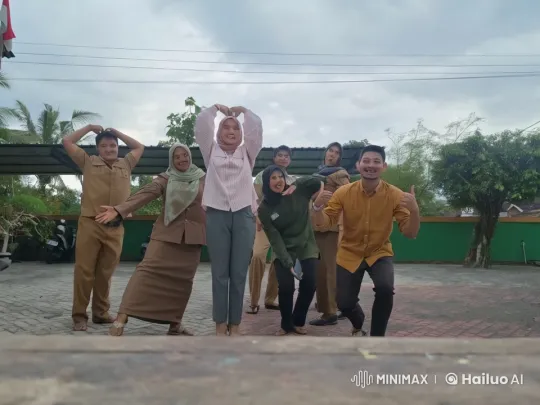Group Dance in Work Attire on Cloudy Day – AI Generated Video | Hailuo AI