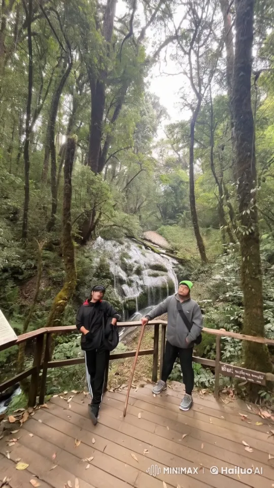 Kungfu Fight Amidst Tranquil Forest Waterfall – AI Generated Video | Hailuo AI
