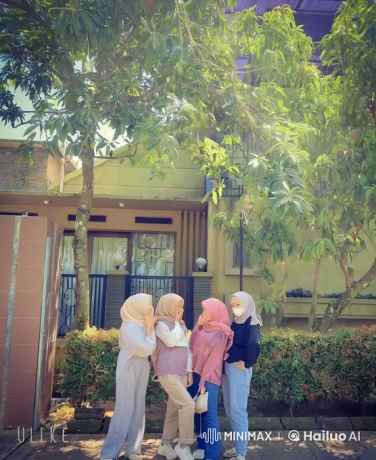 Four Women Perform Kungfu in Casual Hijabs – AI Generated Video | Hailuo AI