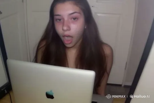 Young Woman in Relaxed Pose at Personal Workspace – AI Generated Video | Hailuo AI